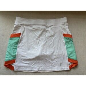Sofibella Tennis Skort Women's S White Blue Orange Sports